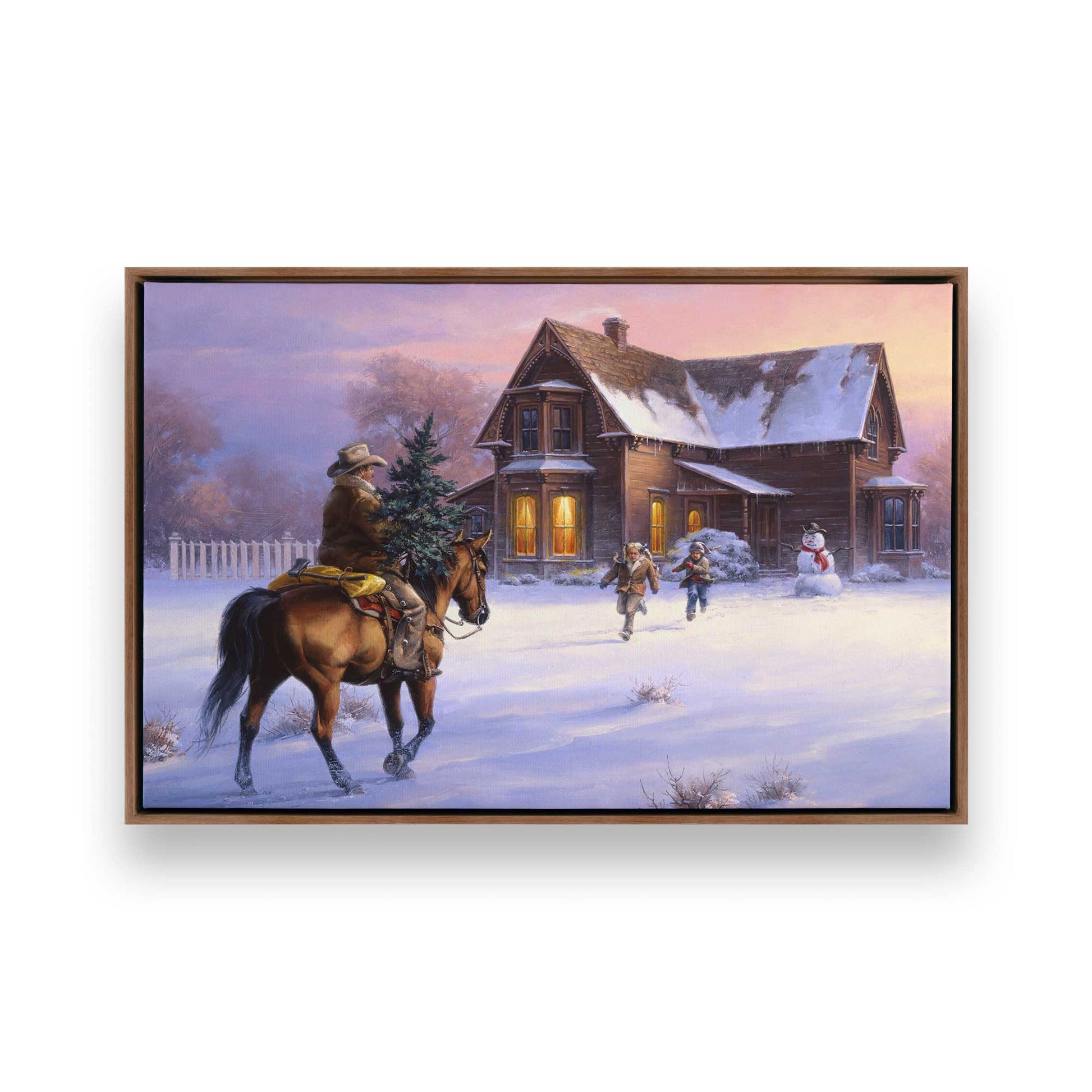 [Color:Walnut], Picture of art in a Walnut frame