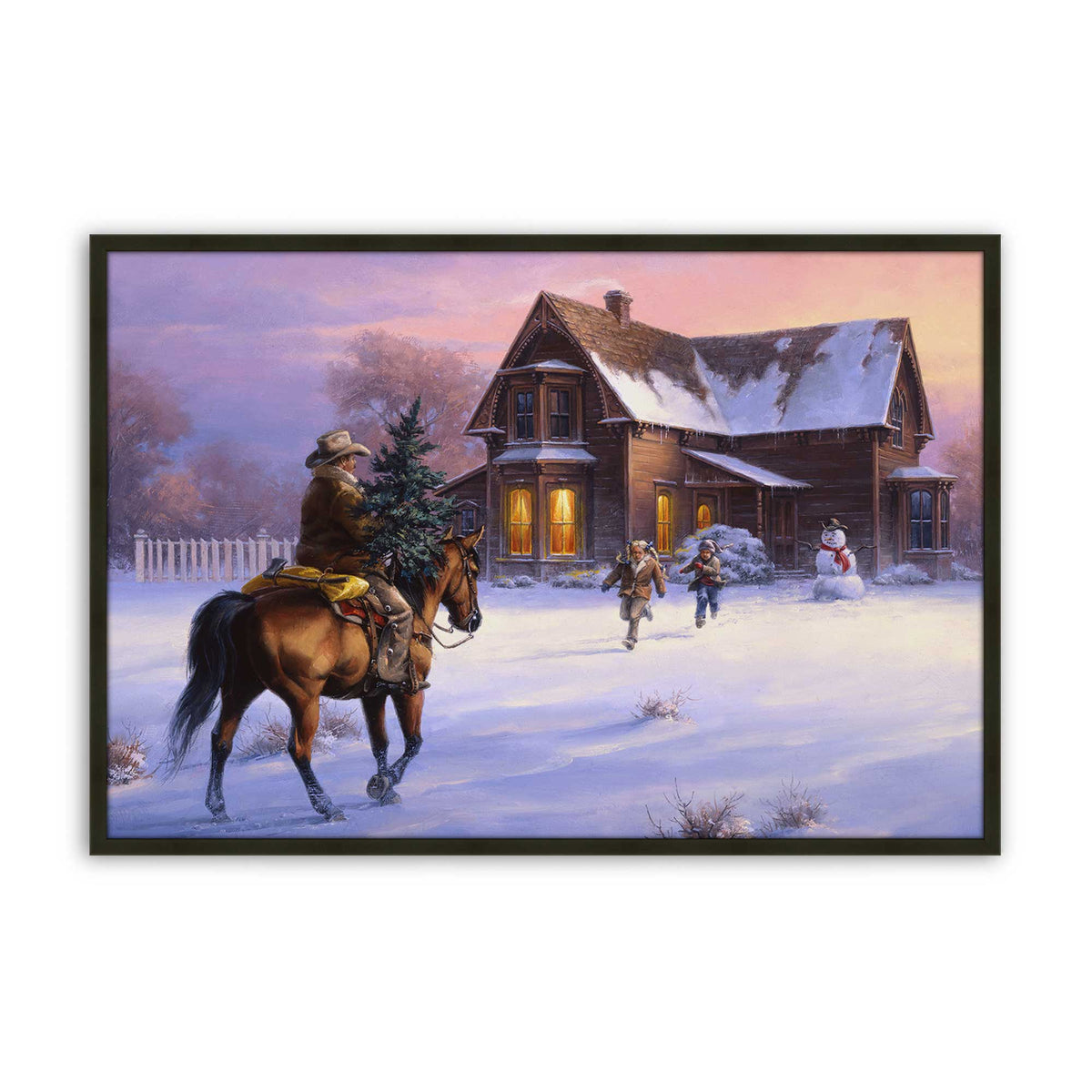[Color:Satin Black], Picture of art in a Satin Black frame