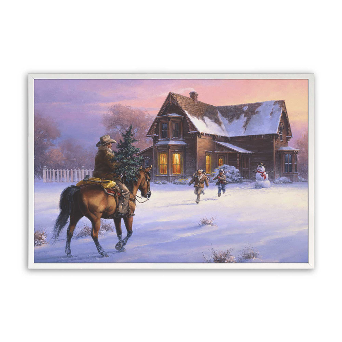 [Color:Opaque White], Picture of art in a Opaque White frame
