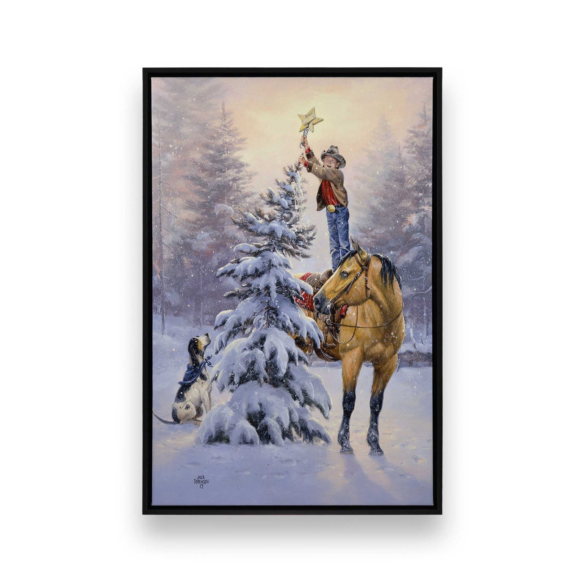 [Color:Satin Black], Picture of art in a Satin Black frame