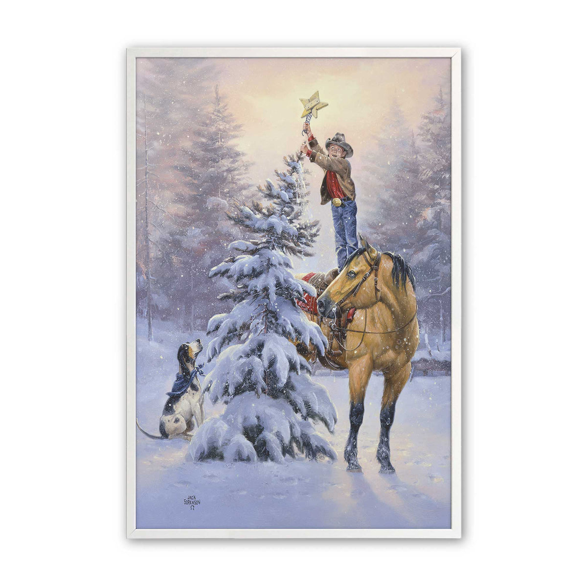 [Color:Opaque White], Picture of art in a Opaque White frame