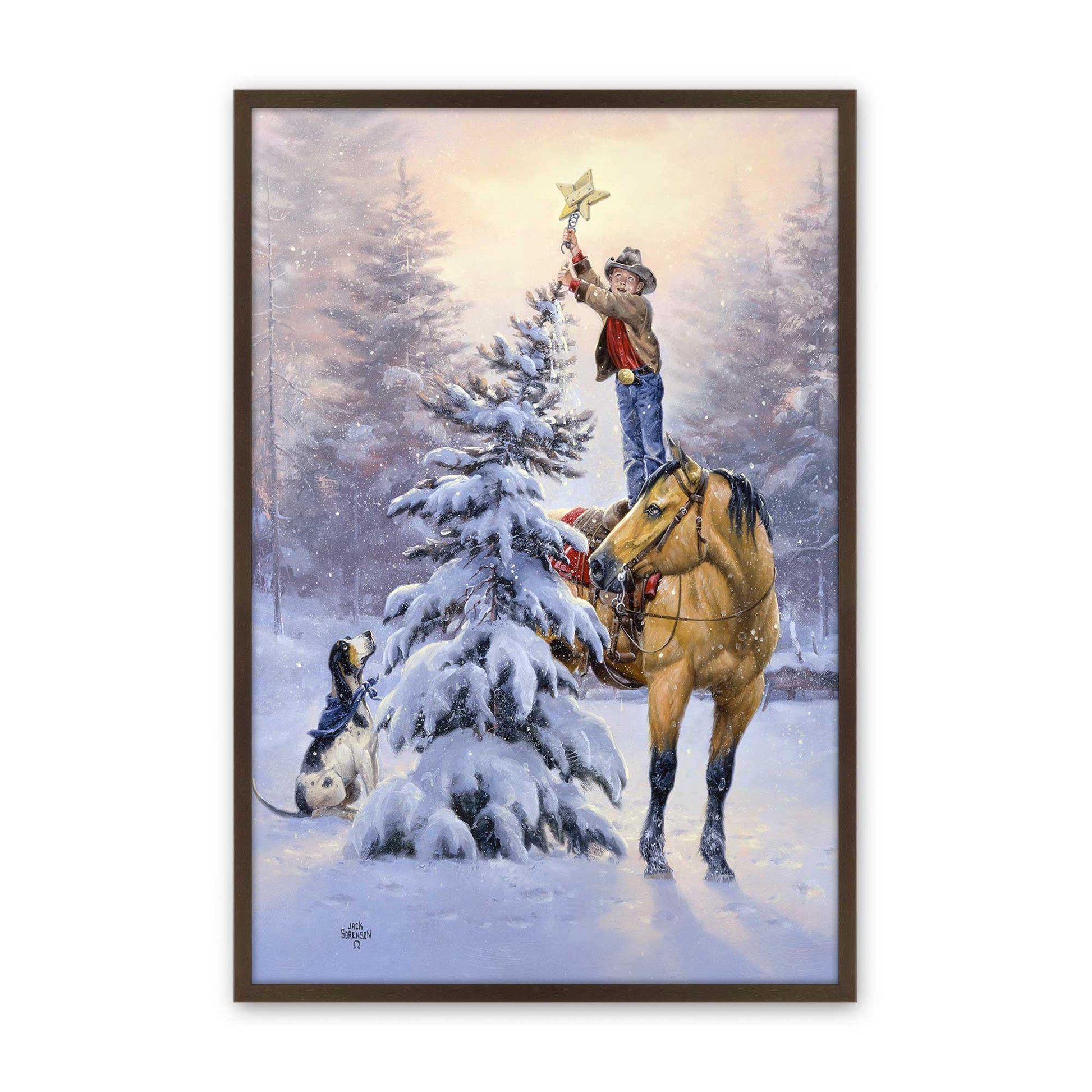 [Color:Belvinder Brown], Picture of art in a Belvinder Brown frame