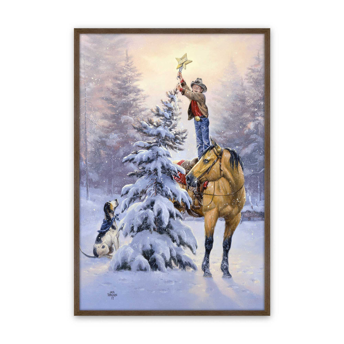 [Color:Walnut], Picture of art in a Walnut frame