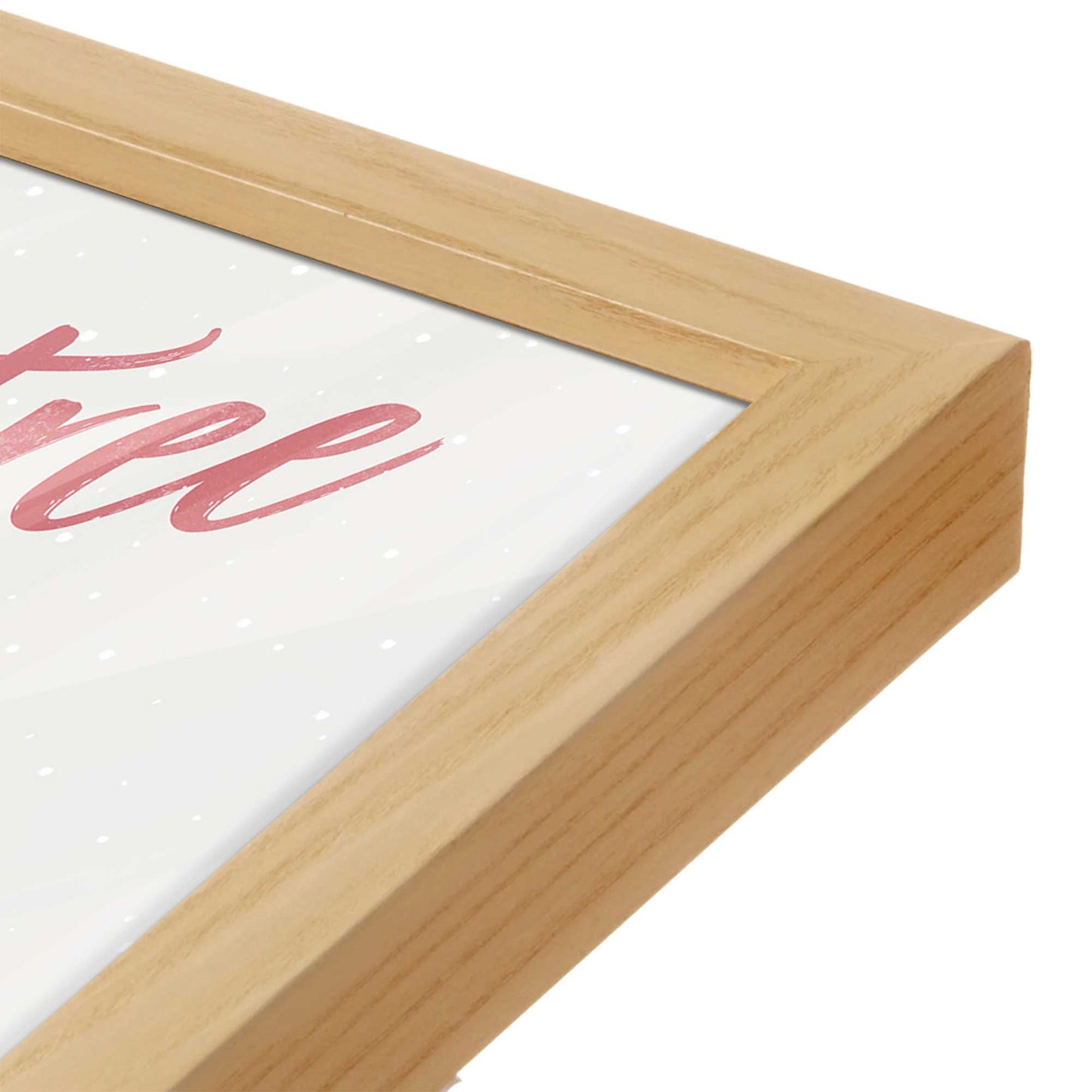 [Color:Espresso], Picture of art in a Espresso frame at an angle
