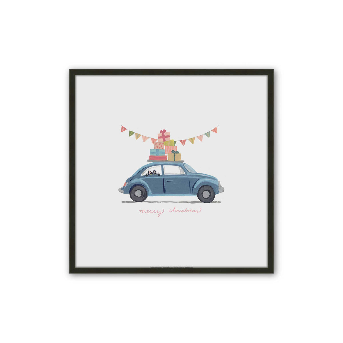 [Color:Satin Black], Picture of art in a Satin Black frame