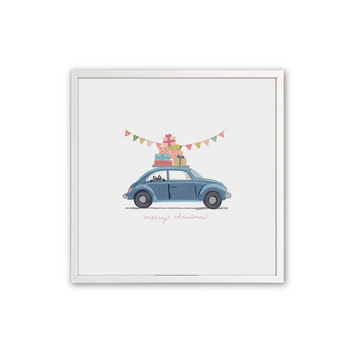 [Color:Opaque White], Picture of art in an Opaque White frame