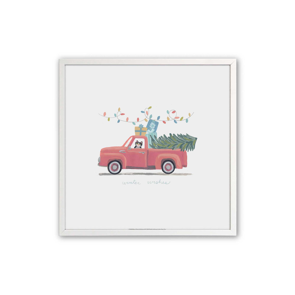 [Color:Opaque White], Picture of art in an Opaque White frame