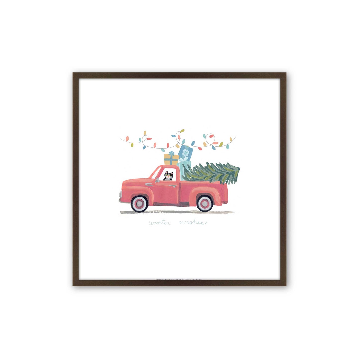 [Color:Espresso], Picture of art in a Espresso frame