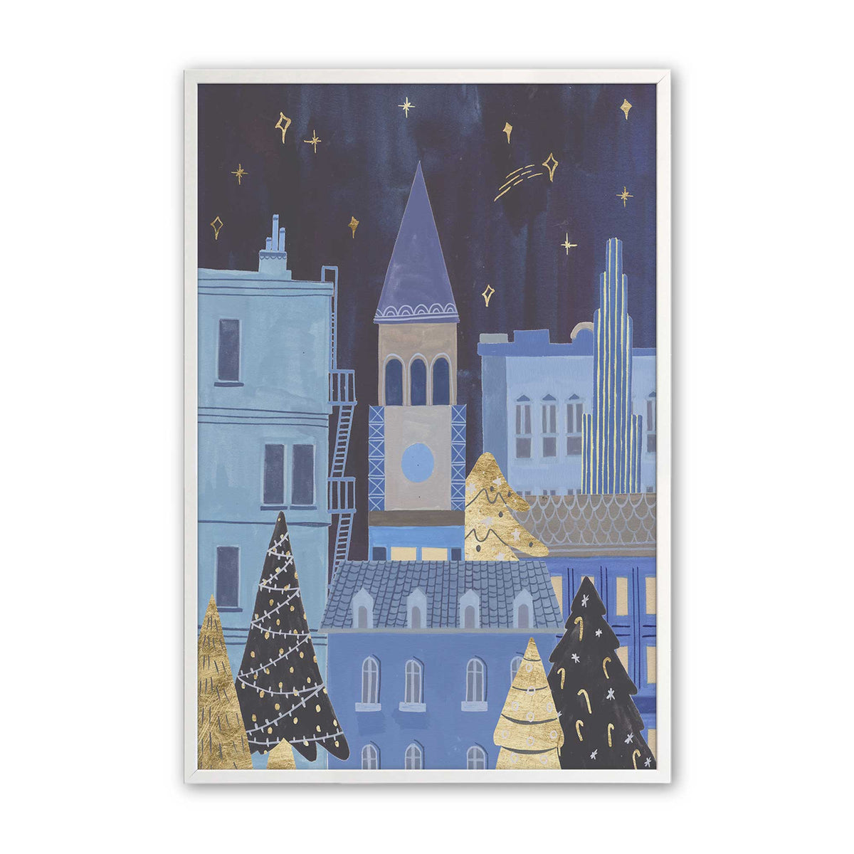 [Color:Opaque White], Picture of art in an Opaque White frame