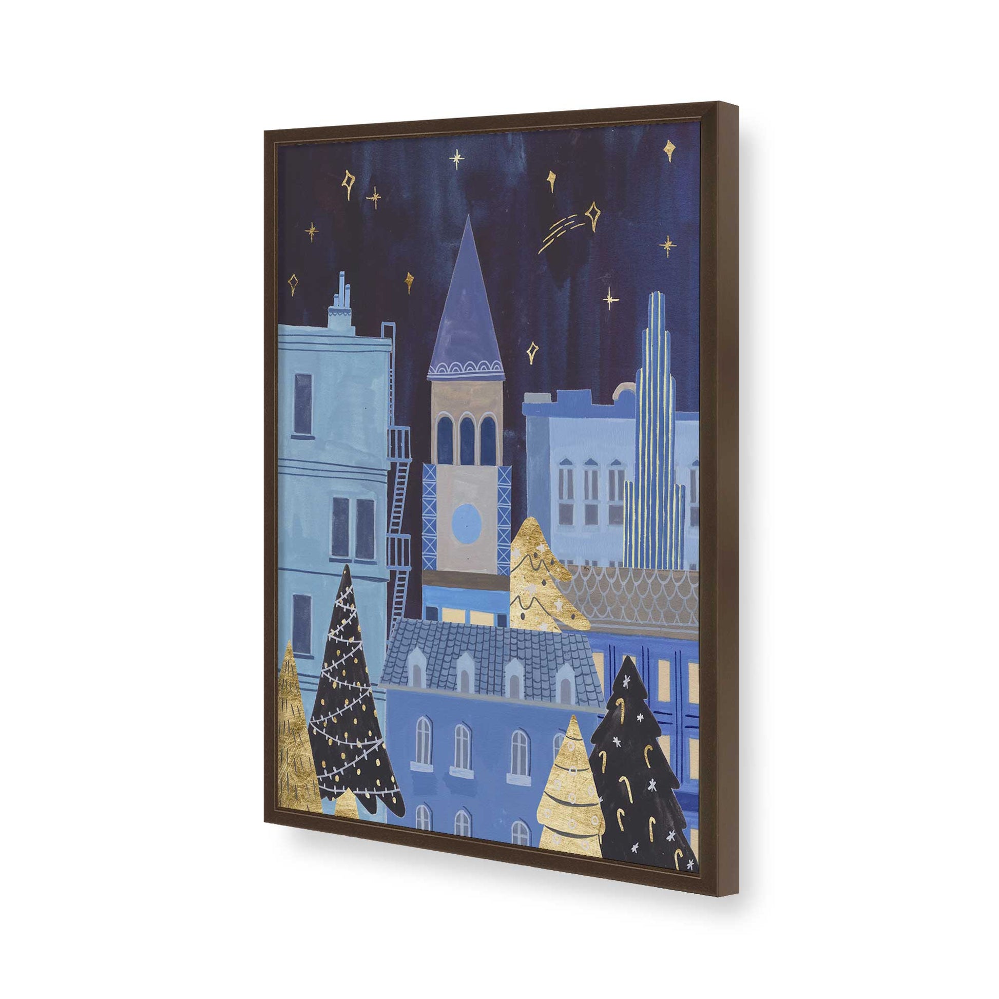 [Color:Belvinder Brown], Picture of art in a Belvinder Brown frame of the corner