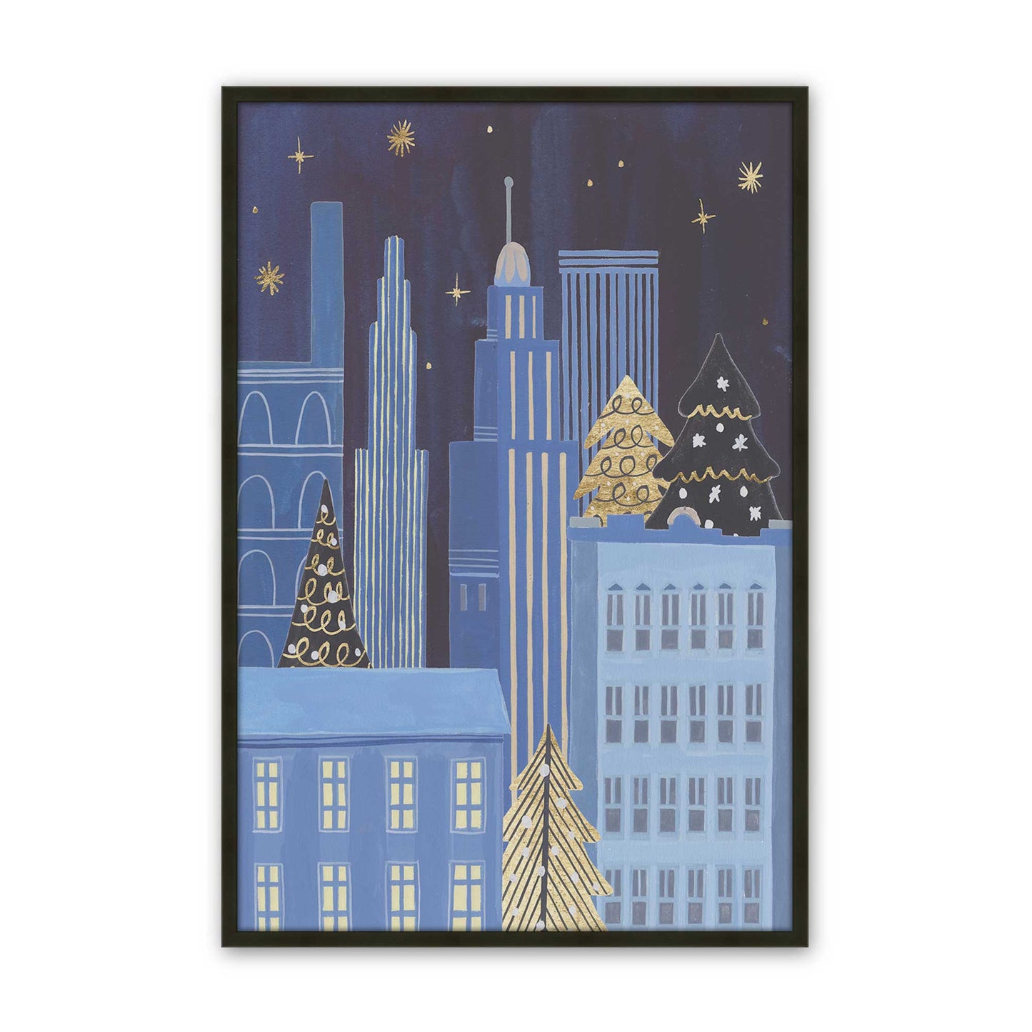 Twinkle Town Nights, Set of 4 Paper Prints