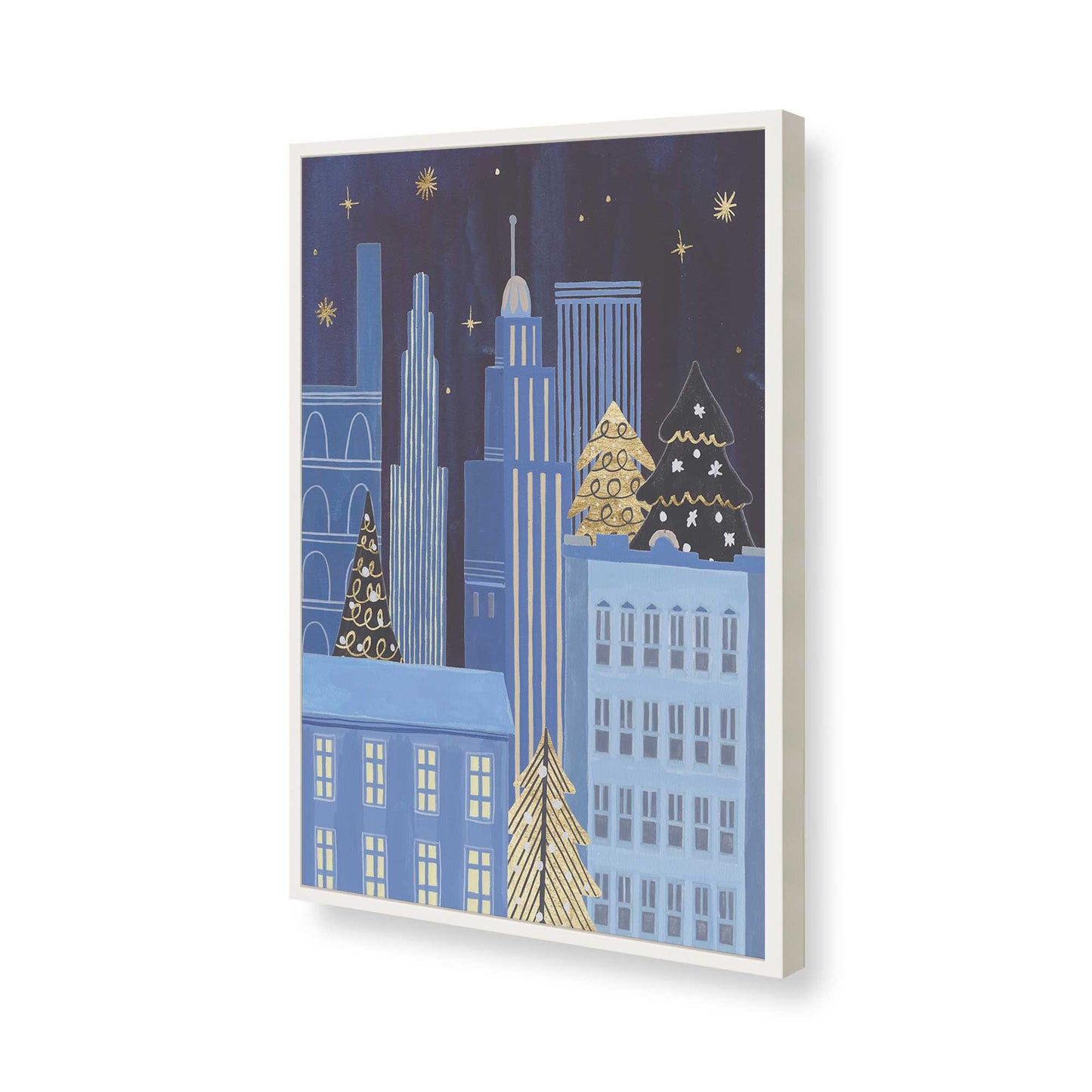 [Color:Opaque White], Picture of art in a Opaque White frame of the corner