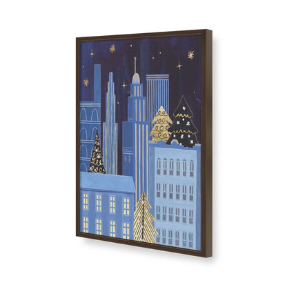[Color:Brown], Picture of art in a Brown frame of the corner