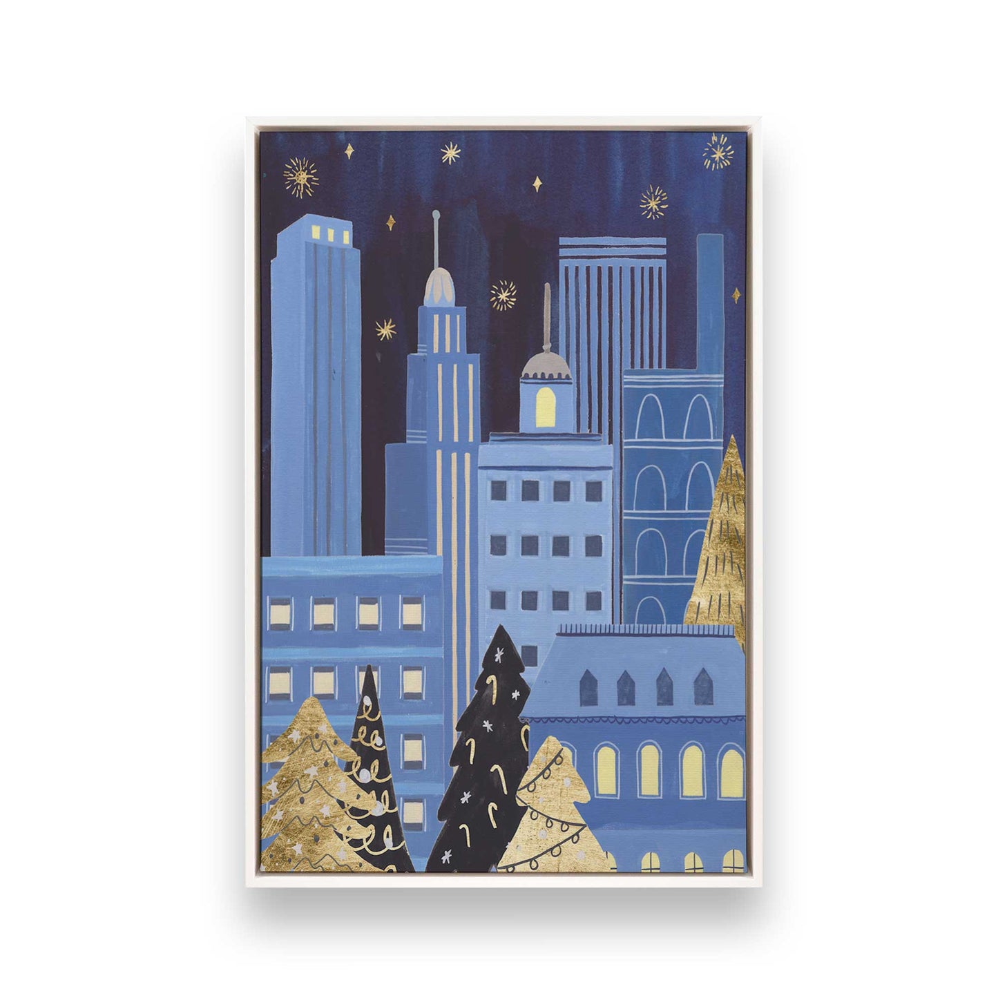 [Color:Opaque White], Picture of art in a White frame