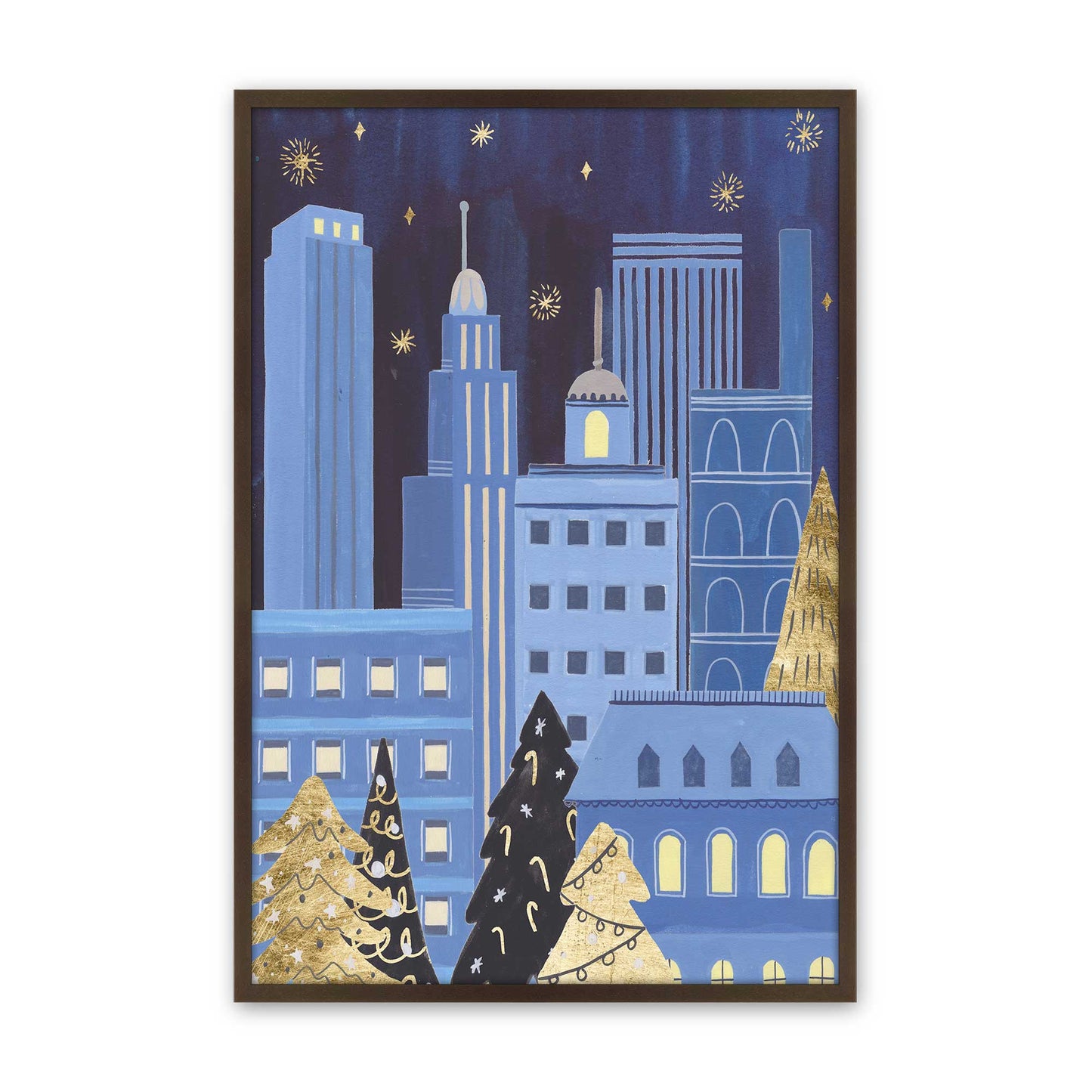 [Color:Brown], Picture of art in a Brown frame
