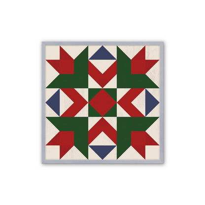 Patchwork Holiday Star, Set of 4 Paper Prints