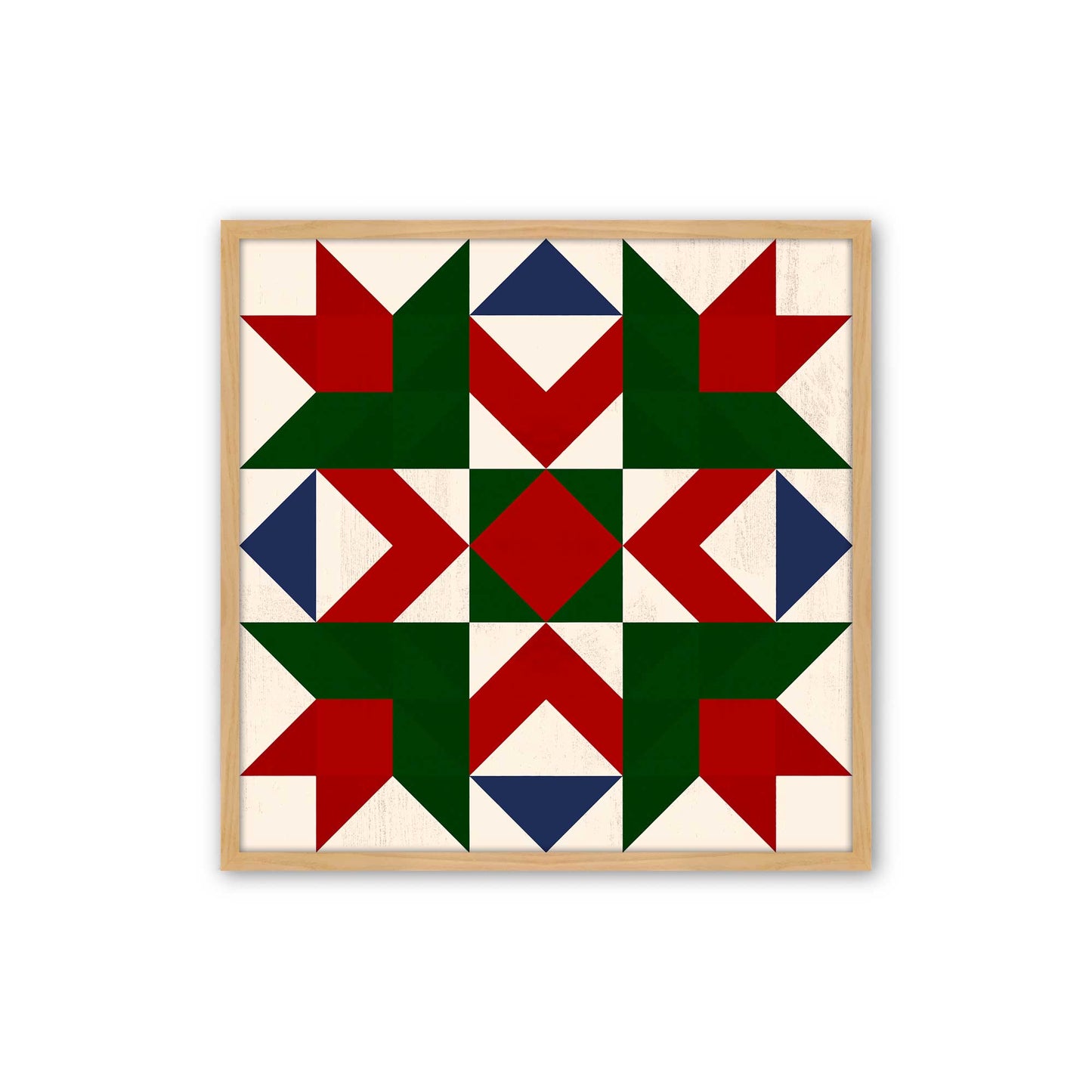 Patchwork Holiday Star, Set of 4 Paper Prints