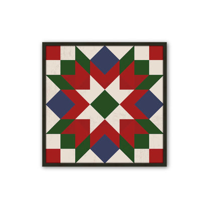 Patchwork Holiday Star, Set of 4 Paper Prints