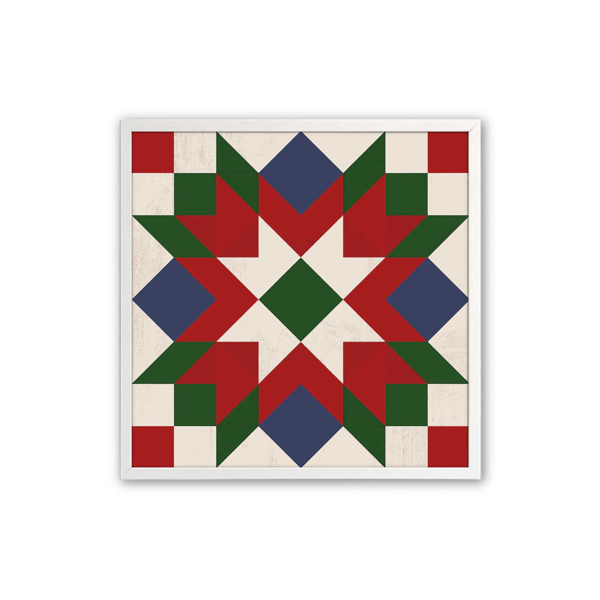 Patchwork Holiday Star, Set of 4 Paper Prints