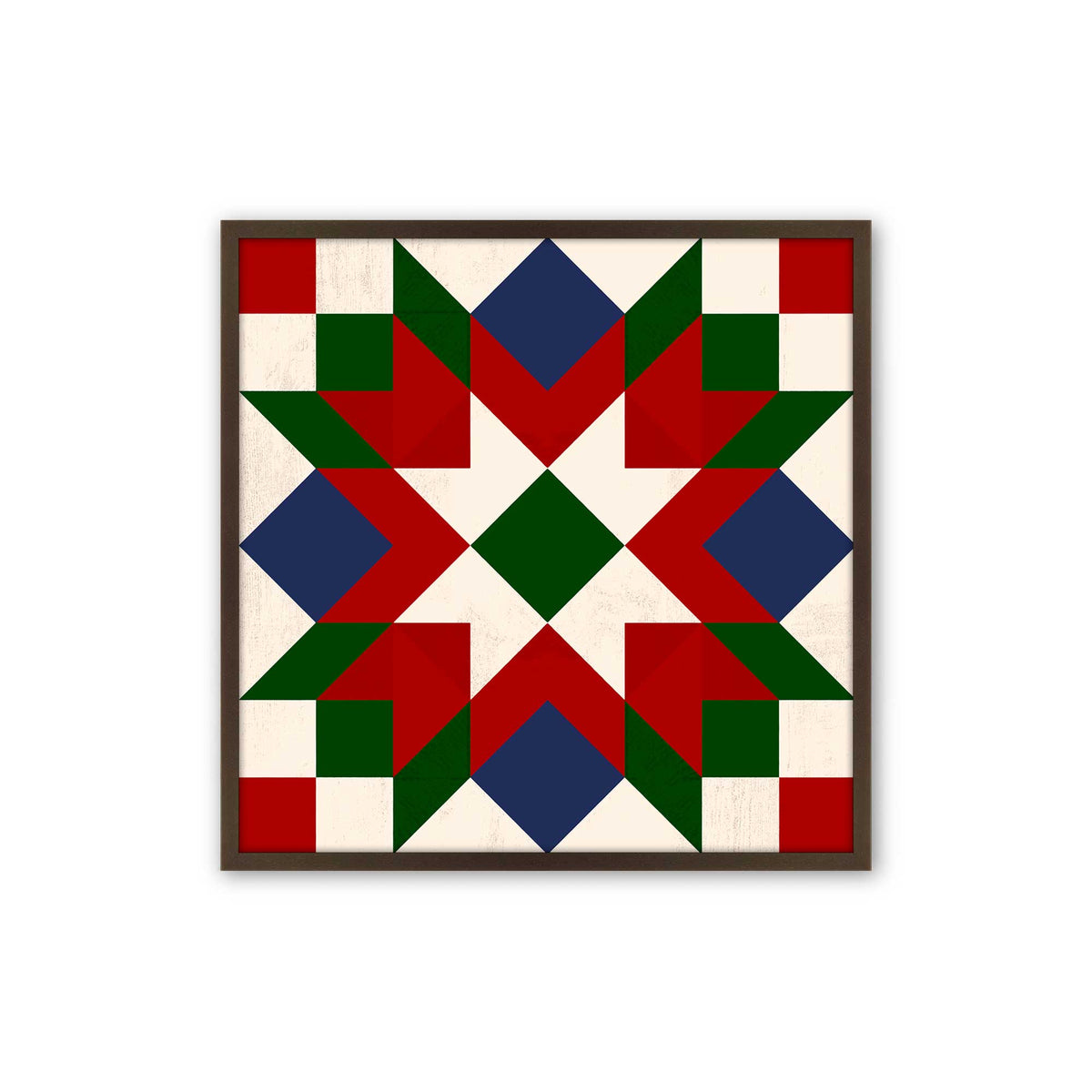 Patchwork Holiday Star, Set of 4 Paper Prints