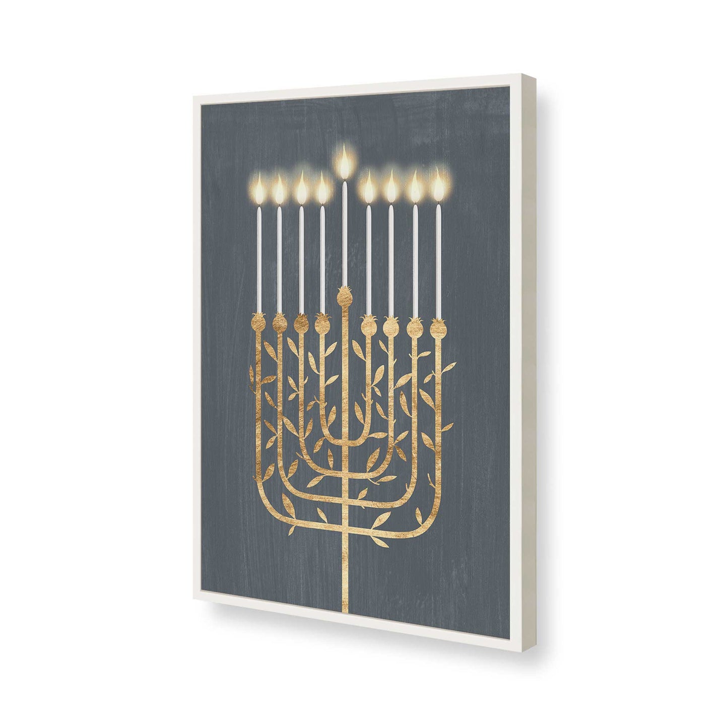 [Color:Opaque White], Picture of art in a Opaque White frame of the corner