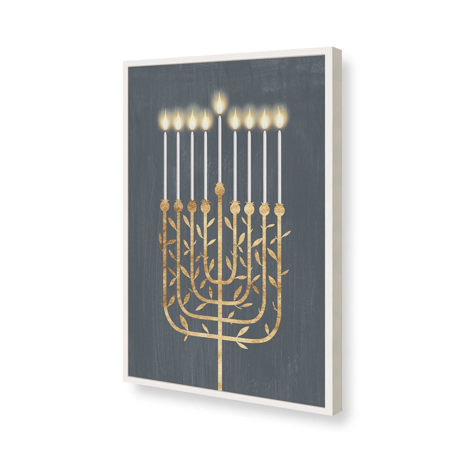 [Color:Opaque White], Picture of art in a Opaque White frame of the corner
