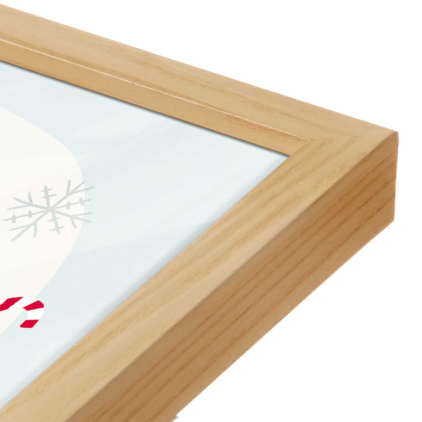 [Color:Espresso], Picture of art in a Espresso frame at an angle
