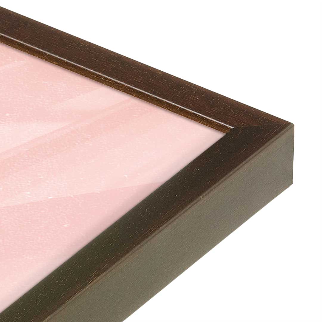 [Color:Espresso], Picture of art in a Espresso frame at an angle