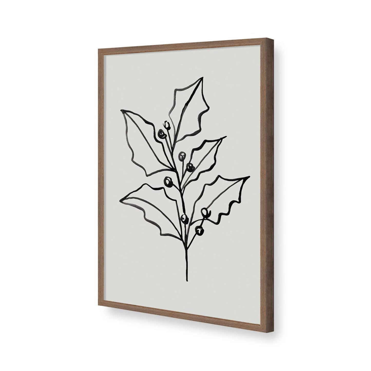 [Color:Walnut], Picture of art in a Walnut frame of the corner