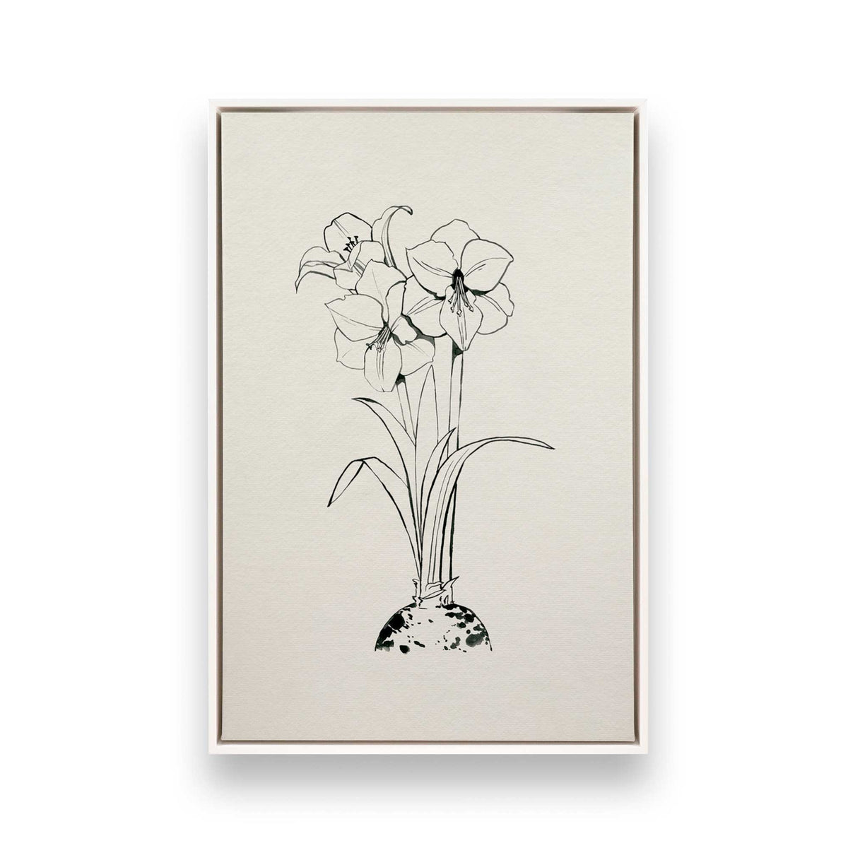[Color:Opaque White], Picture of art in a White frame