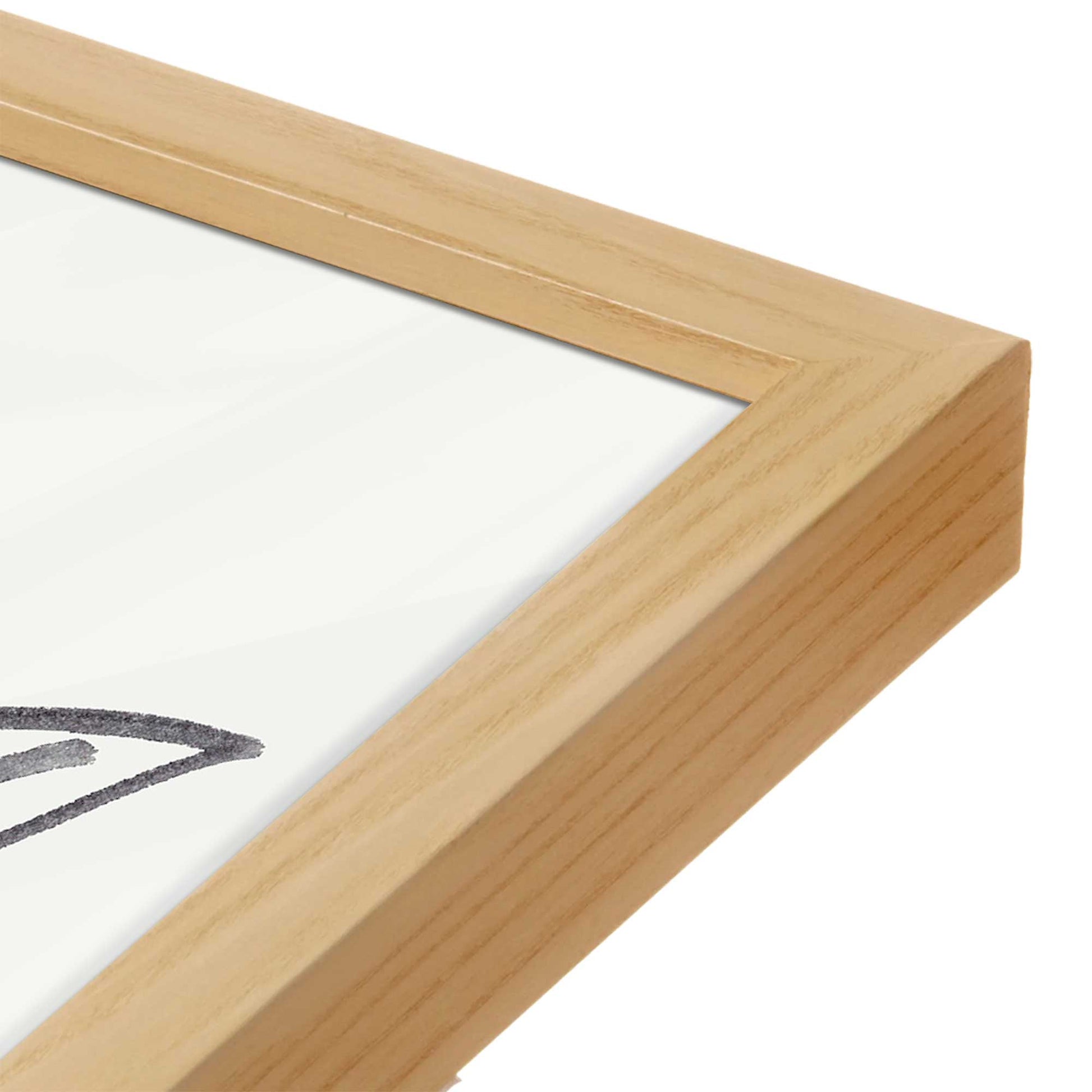 [Color:Espresso], Picture of art in a Espresso frame at an angle