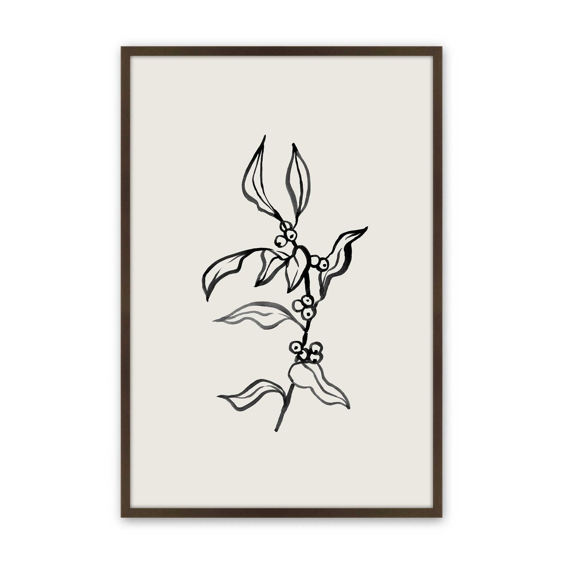 [Color:Brown], Picture of art in a Brown frame