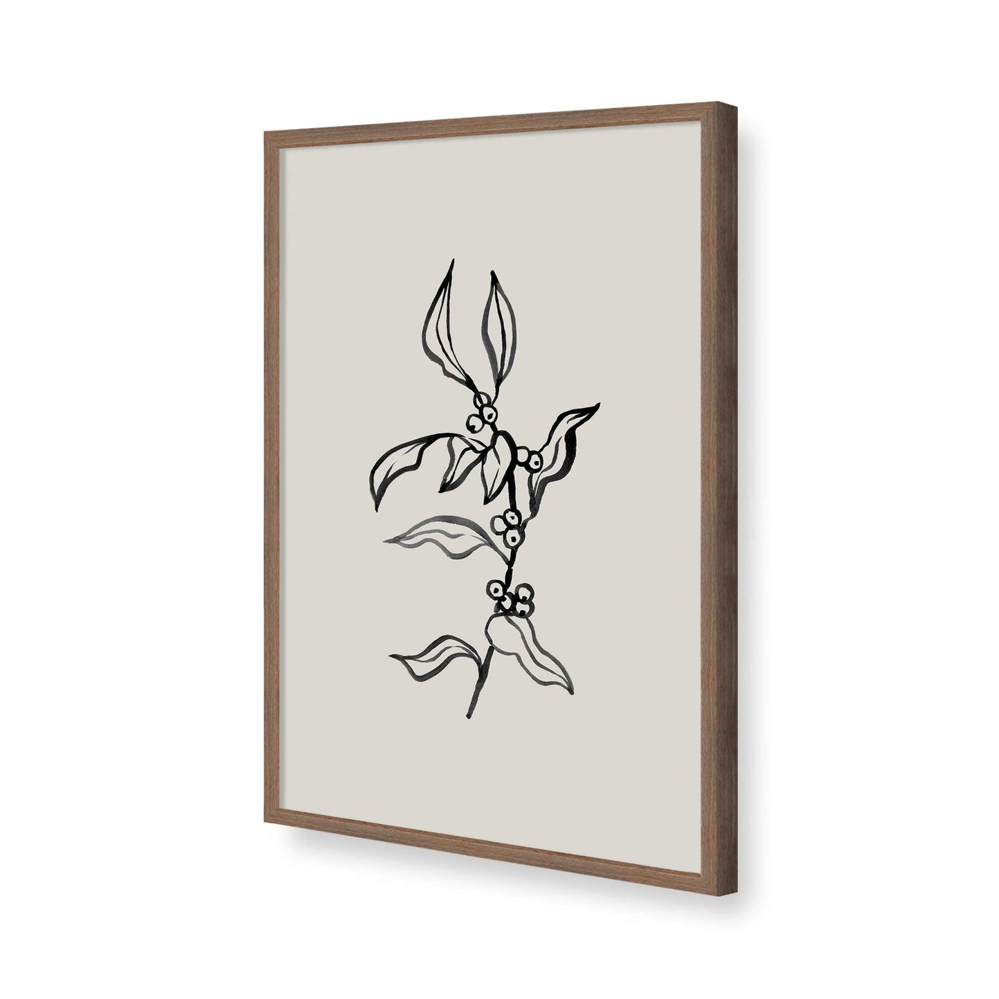 [Color:Walnut], Picture of art in a Walnut frame of the corner