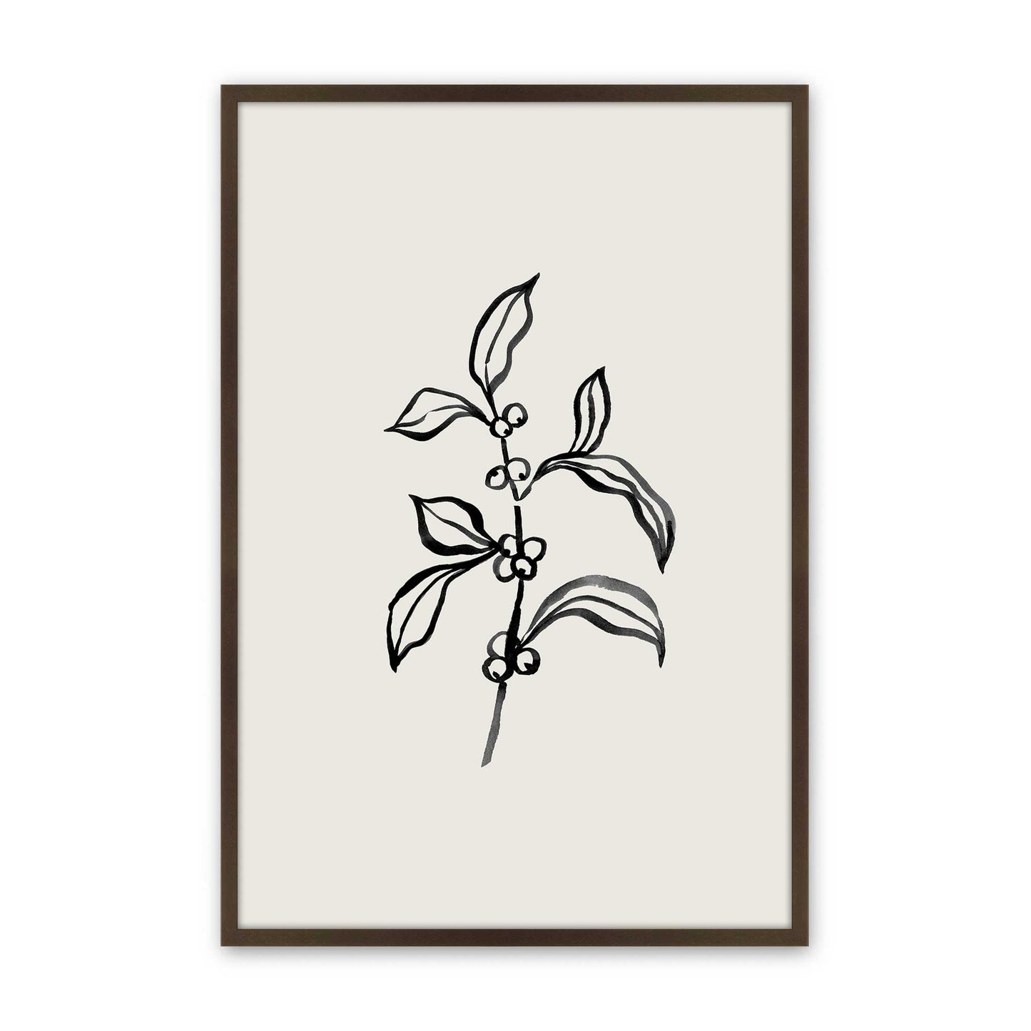 [Color:Brown], Picture of art in a Brown frame