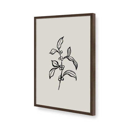 [Color:Brown], Picture of art in a Brown frame of the corner