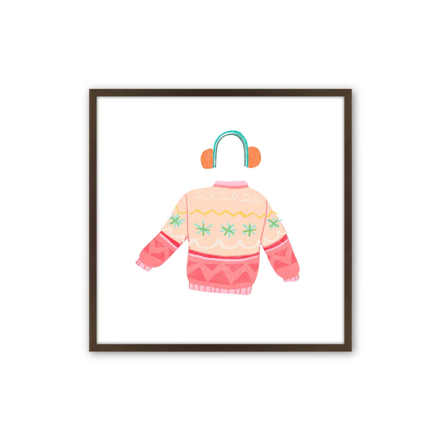 [Color:Espresso], Picture of art in a Espresso frame