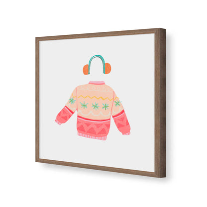 [Color:Walnut], Picture of art in a Walnut frame of the corner