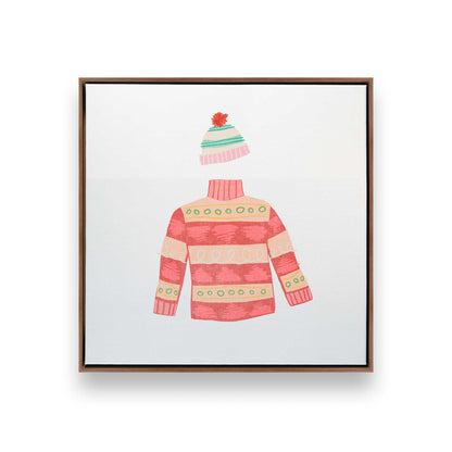 Cozy Knit Christmas, Set of 4 Canvas Prints