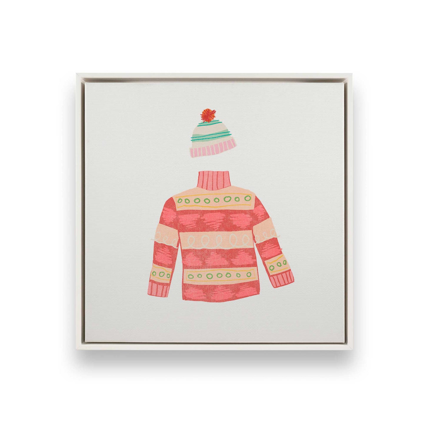 Cozy Knit Christmas, Set of 4 Canvas Prints