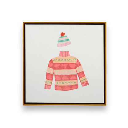 Cozy Knit Christmas, Set of 4 Canvas Prints