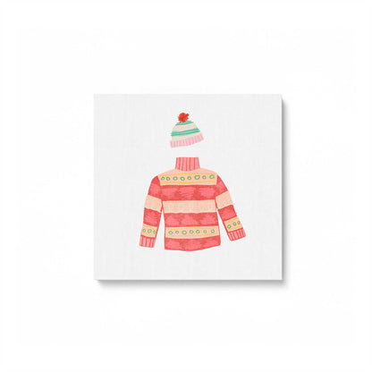 Cozy Knit Christmas, Set of 4 Canvas Prints
