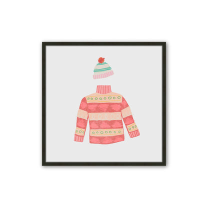 Cozy Knit Christmas, Set of 4 Paper Prints