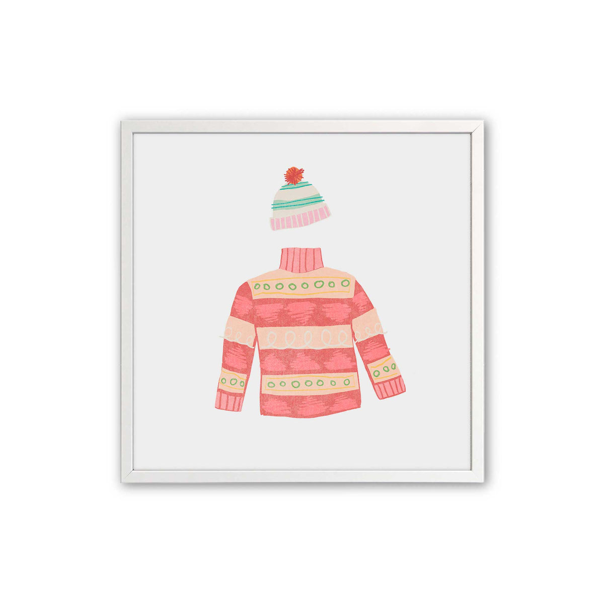 [Color:Opaque White], Picture of art in an Opaque White frame
