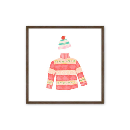 Cozy Knit Christmas, Set of 4 Paper Prints