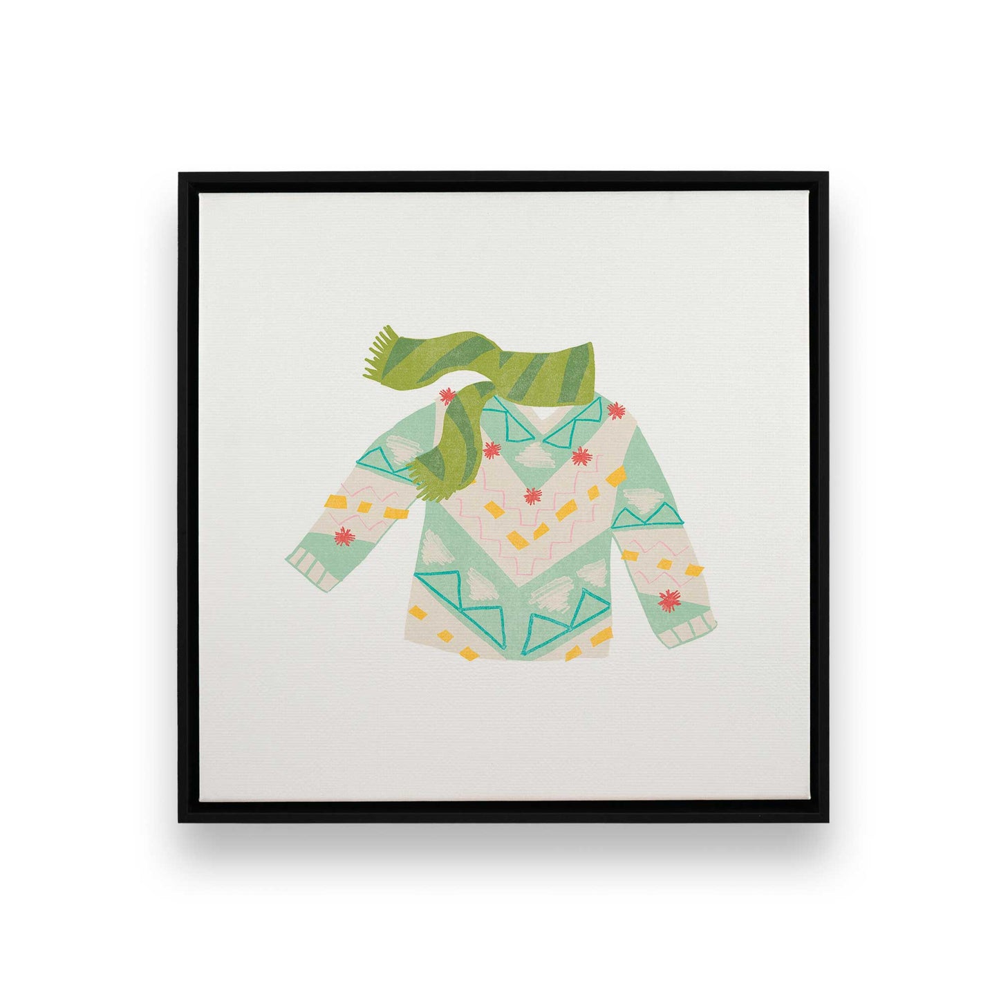 Cozy Knit Christmas, Set of 4 Canvas Prints