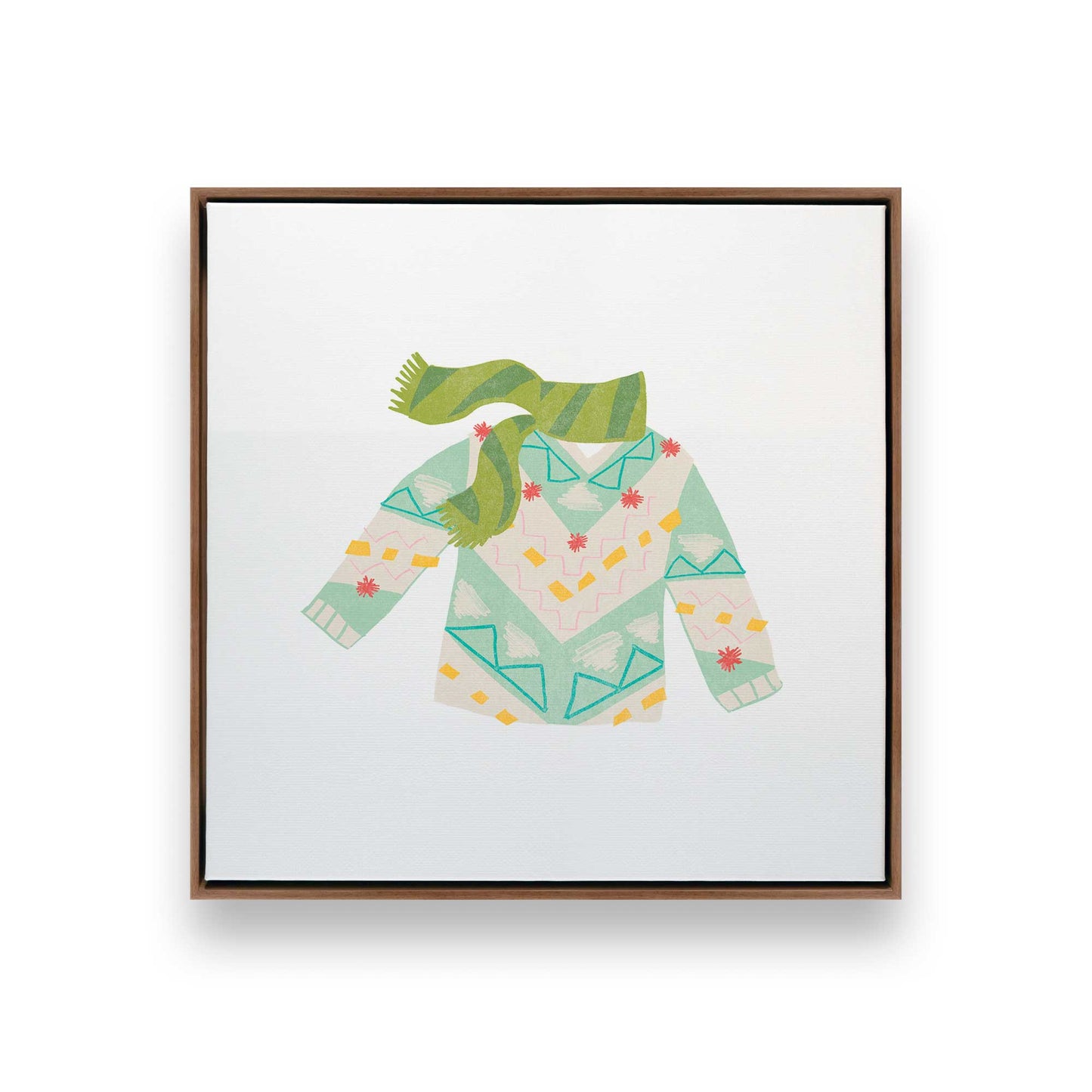 Cozy Knit Christmas, Set of 4 Canvas Prints