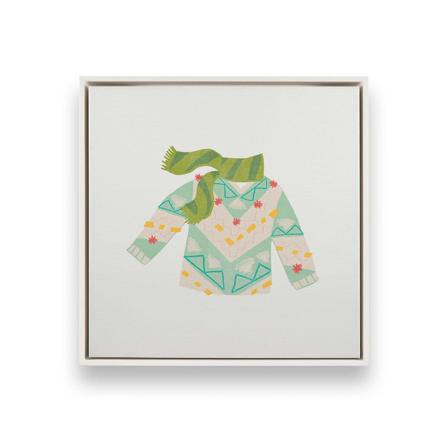 Cozy Knit Christmas, Set of 4 Canvas Prints