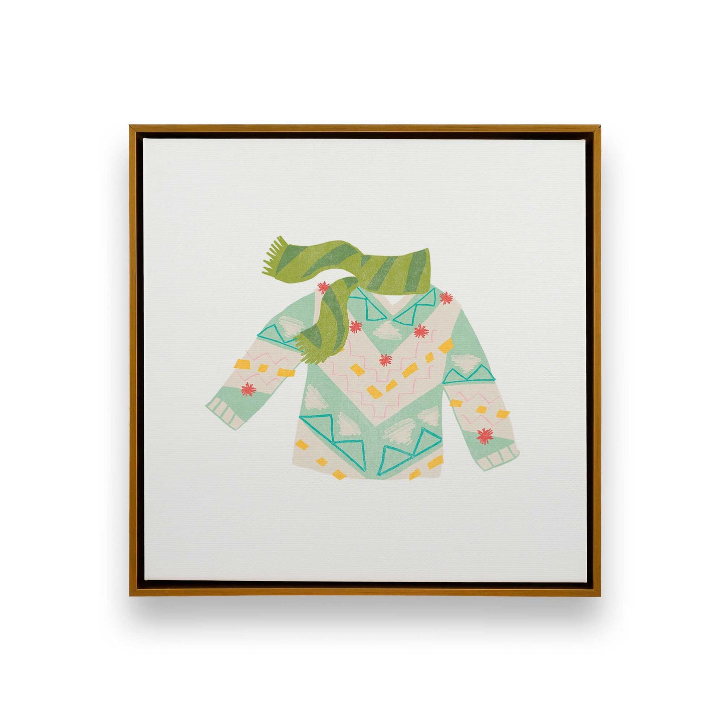 Cozy Knit Christmas, Set of 4 Canvas Prints