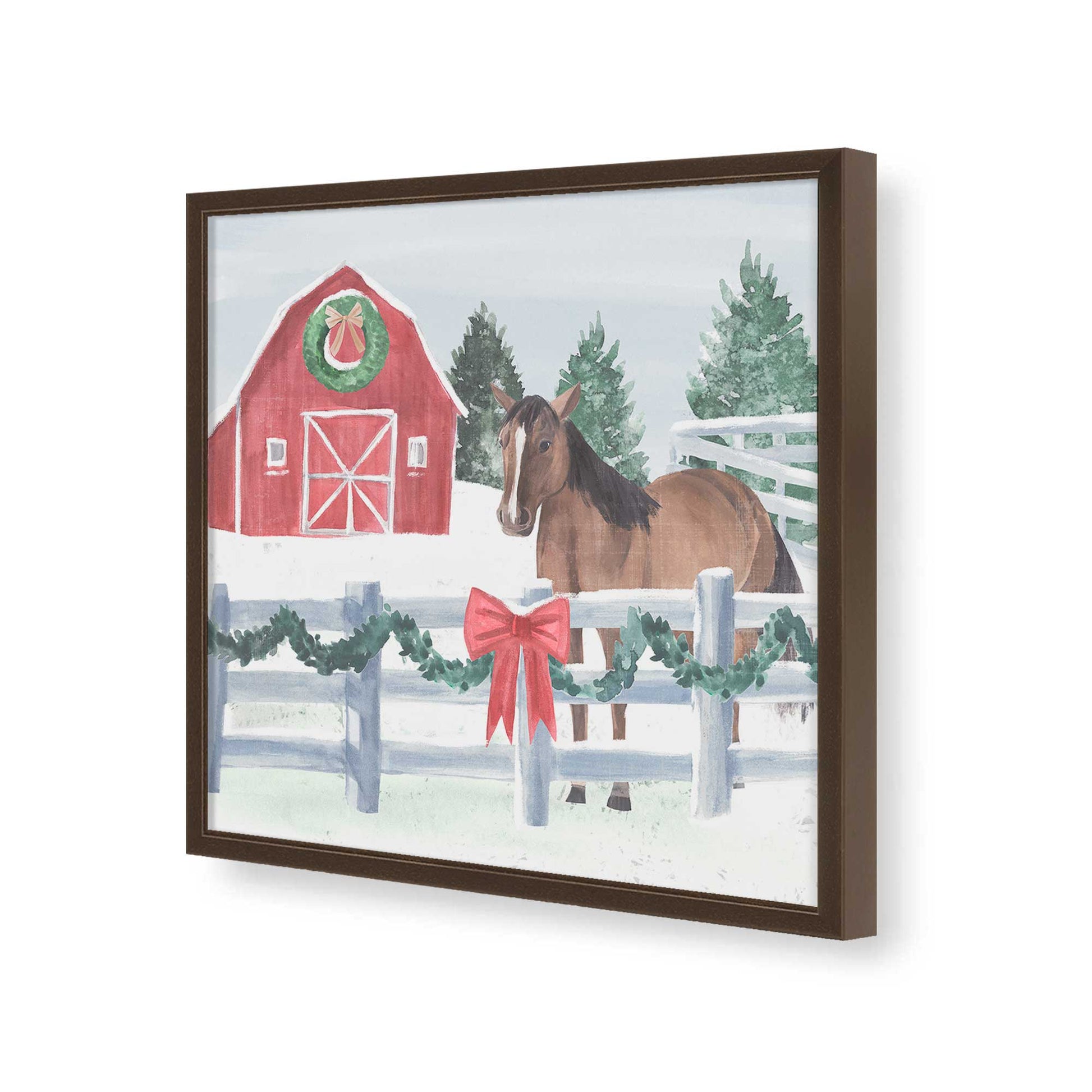 [Color:Espresso], Picture of art in a Espresso frame of the corner