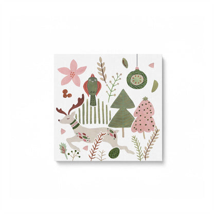 Merry Forest Friends, Set of 3 Canvas Prints